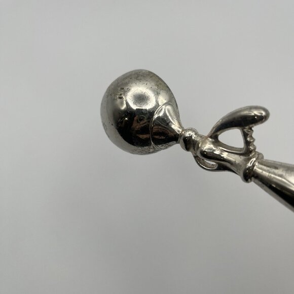 Vintage MCM Miniature Ice Cream Scoop Silver Tone Metal Decor Novelty Art Deco - Picture 5 of 6